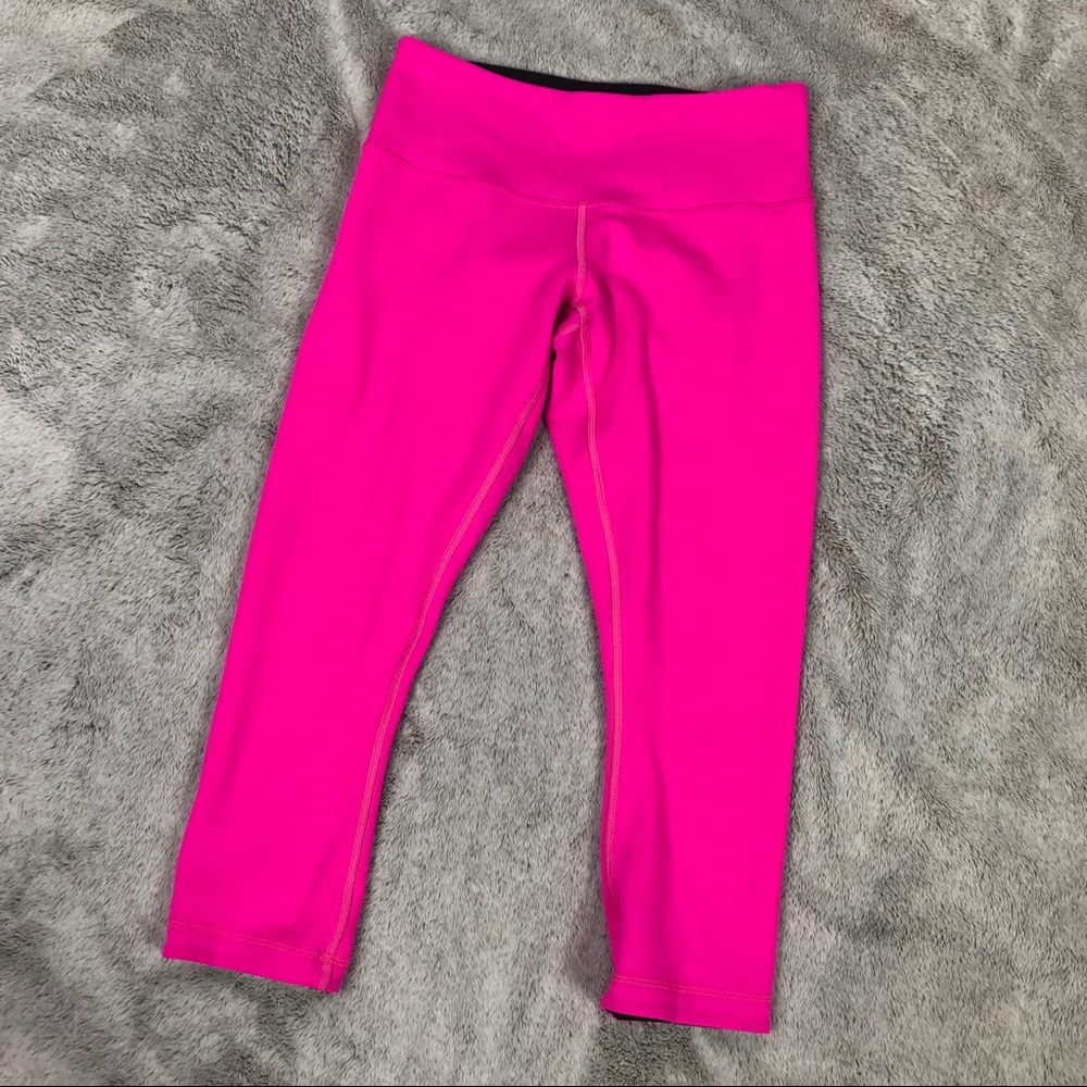 Lululemon | Hot Pink Wunder Under Crops